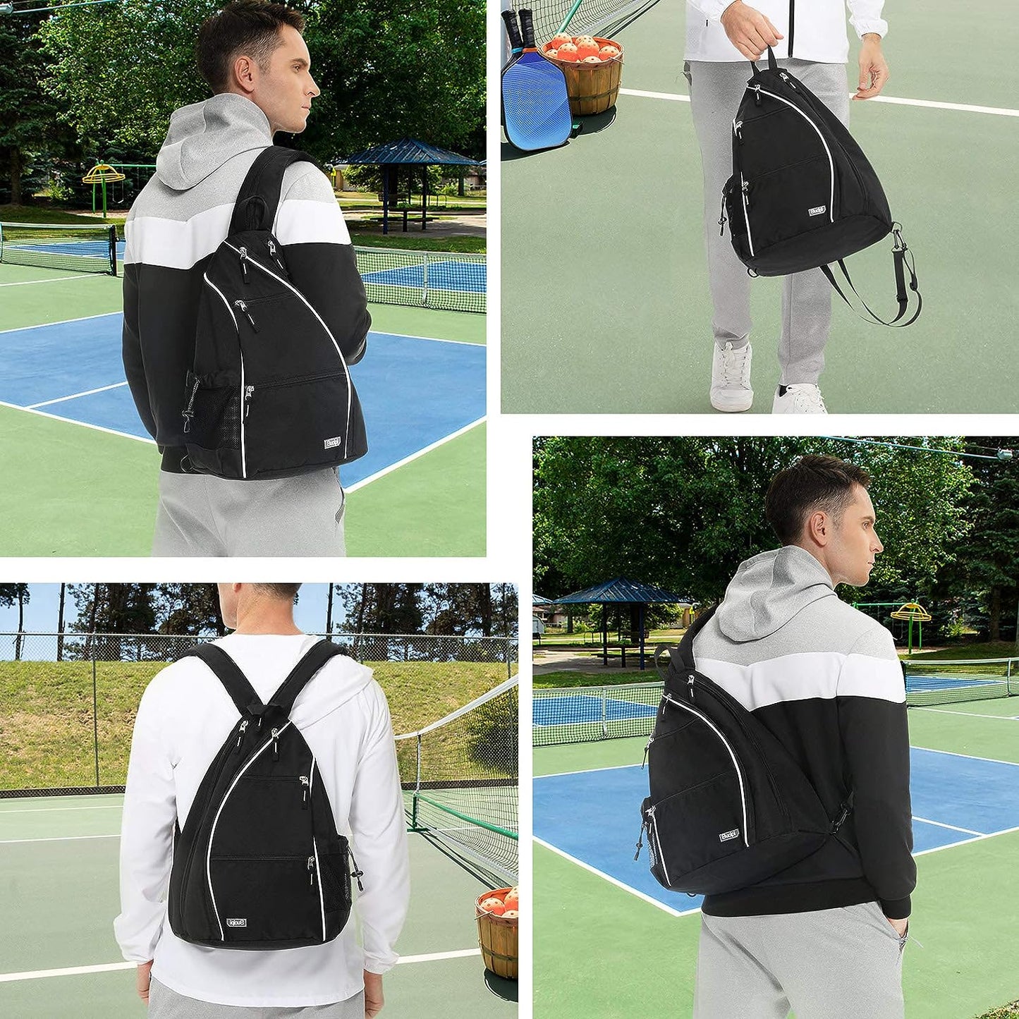 Pickleball Bag Pickleball Backpack for Women Men Pickleball Paddle Backpack Reversible Pickleball Paddle Bag Pickleball Rackets Bags for Ladies