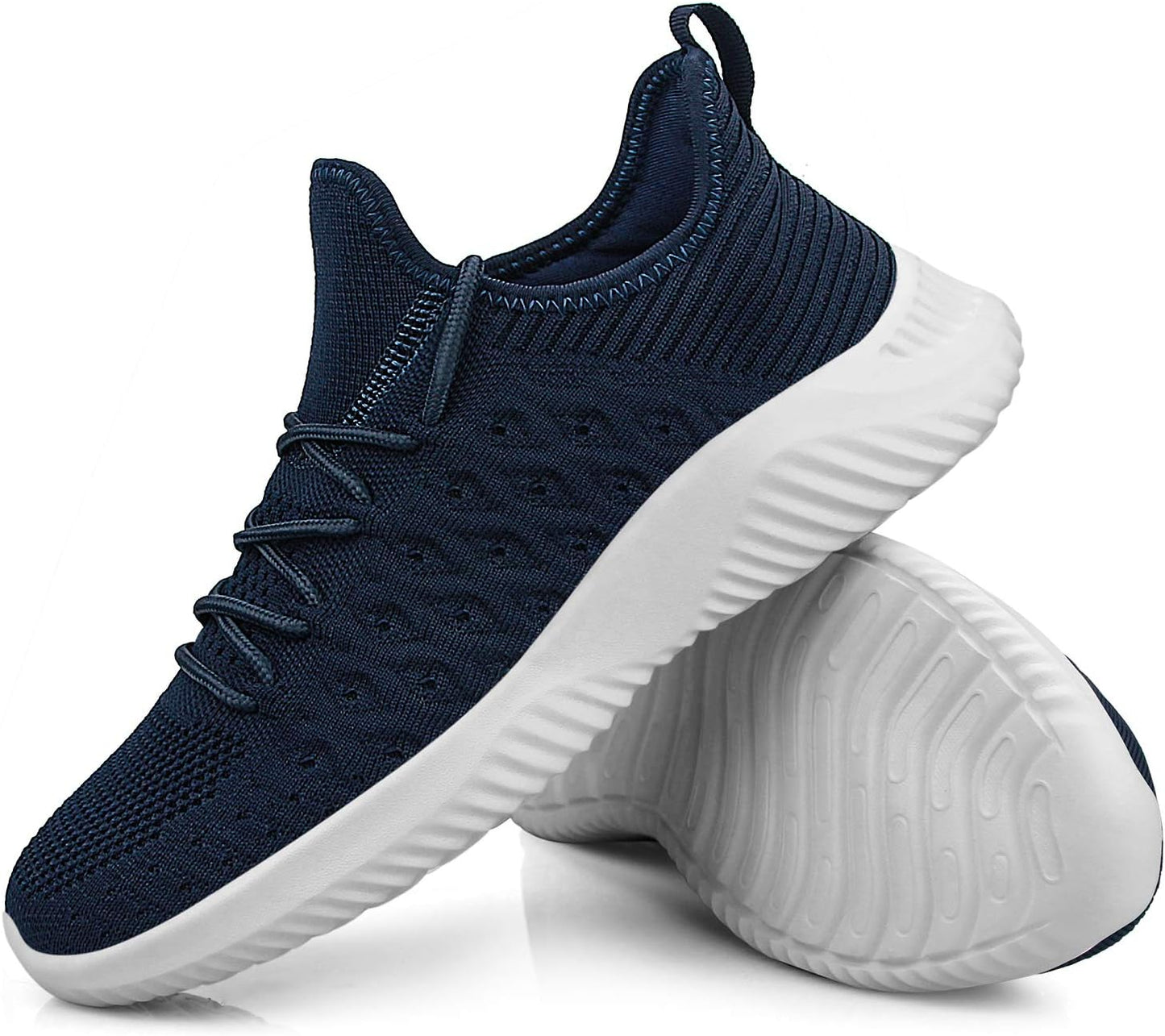 Mens Slip on Walking Shoes Lightweight Breathable Non Slip Running Shoes Comfortable Fashion Sneakers for Men