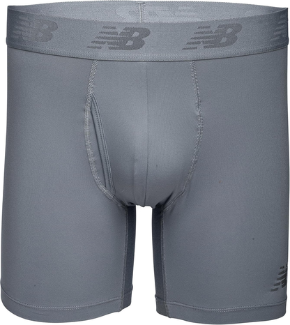 Men'S Performance Boxer Briefs with Fly, Breathable Stretch Underwear, Moisture Wicking, Soft Waistband (3 Pack)