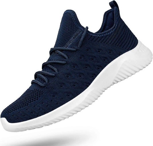 Mens Slip on Walking Shoes Lightweight Breathable Non Slip Running Shoes Comfortable Fashion Sneakers for Men