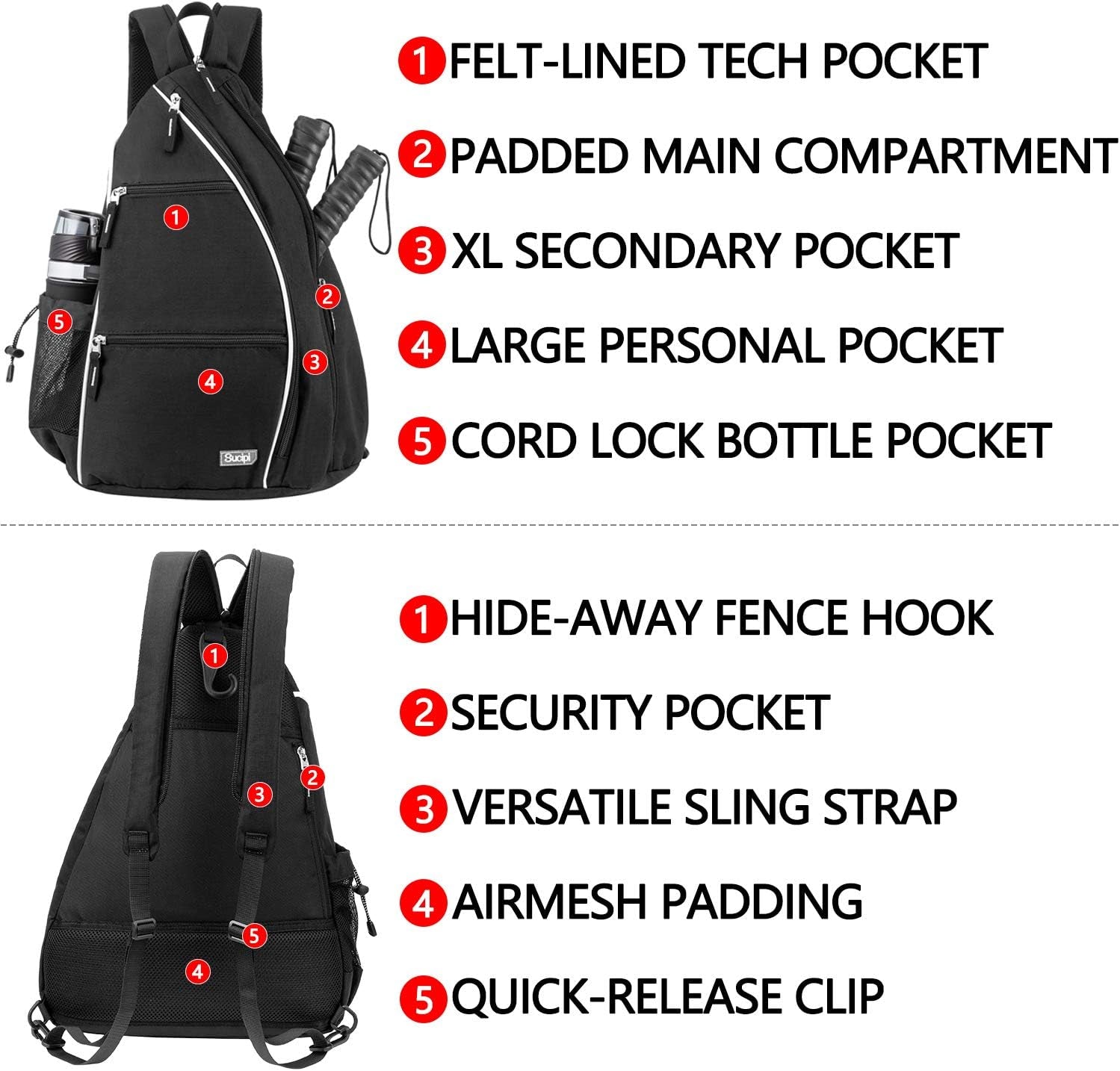 Pickleball Bag Pickleball Backpack for Women Men Pickleball Paddle Backpack Reversible Pickleball Paddle Bag Pickleball Rackets Bags for Ladies
